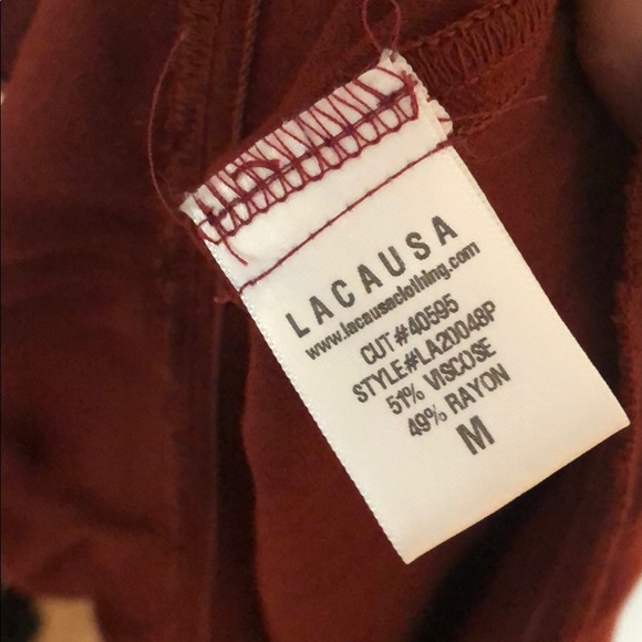 Lacausa Burgundy Silky Slip Maxi Dress - Picture 6 of 6